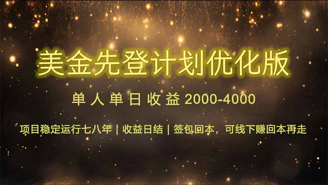 连续7-8年创单日收益冠军项目，日收益$600-1200-创浪聊项目
