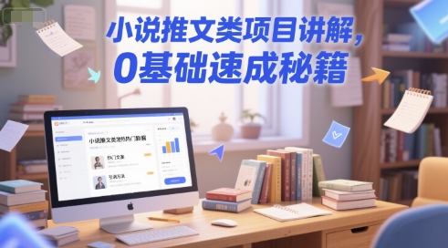 小说推文类项目讲解，0 基础速成秘籍-创浪聊项目