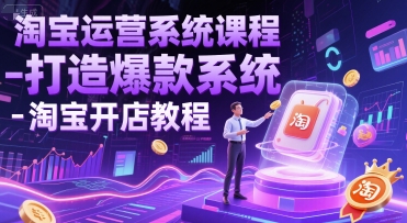 淘宝运营系统课程-打造爆款系统-淘宝开店教程-创浪聊项目