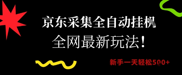 京东采集全自动挂G项目，全网最新玩法新手一天轻松5张【揭秘】-创浪聊项目