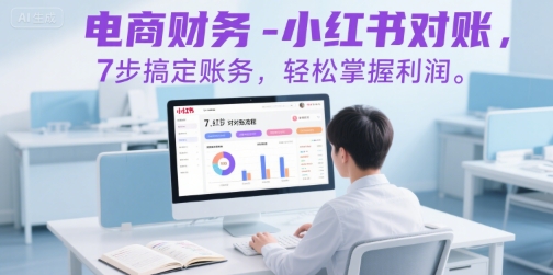 电商财务-小红书对账，7步搞定账务，轻松掌握利润-创浪聊项目