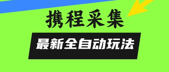 携程信息采集全自动玩法，0风控，无脑开干【揭秘】-创浪聊项目